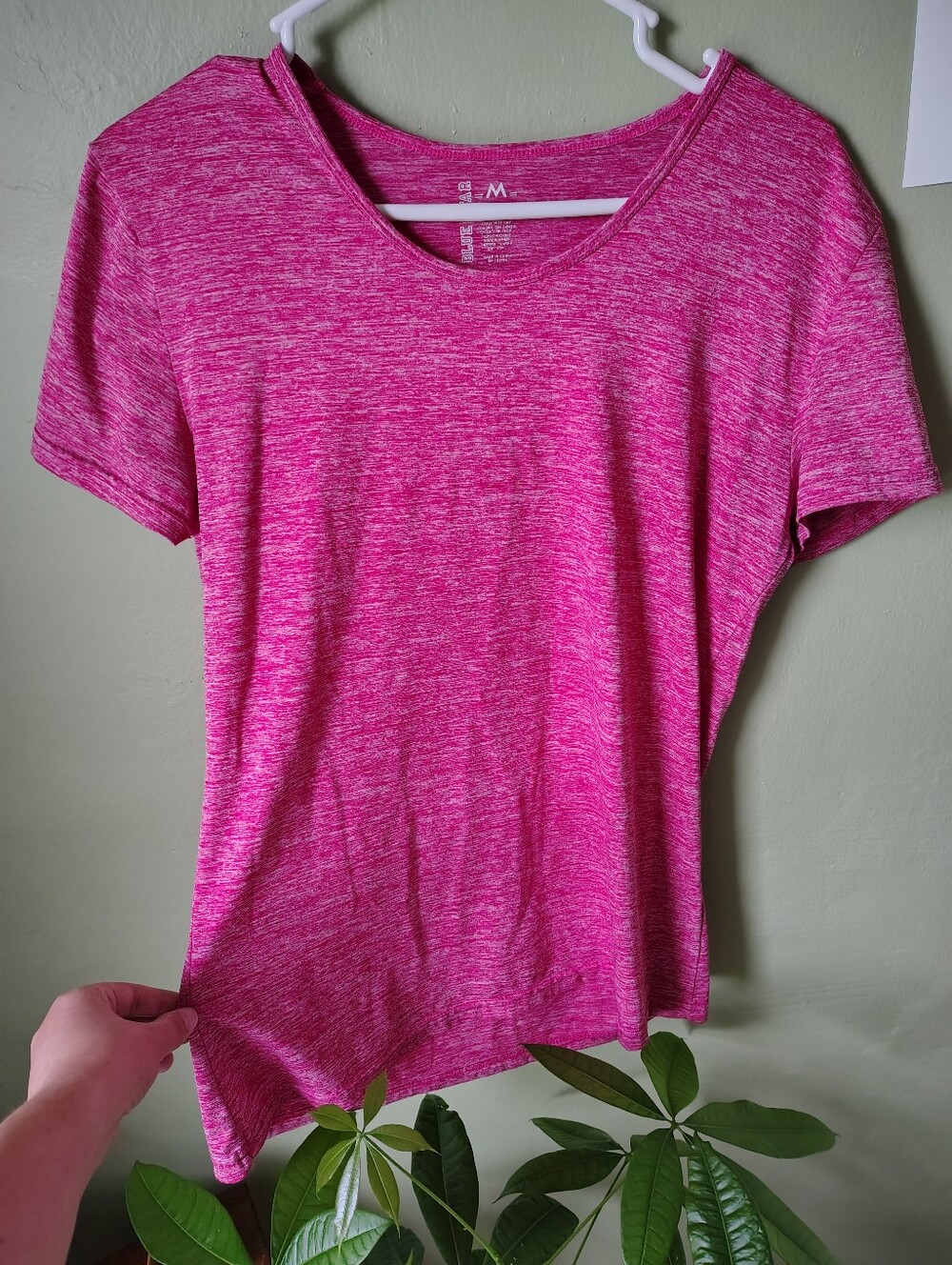 ☀️5/$25☀️ Blue Star Women's Medium Heathered Pink Short-Sleeve Tee